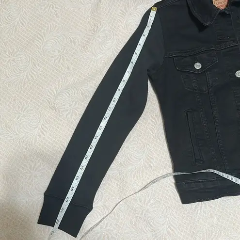 New with tags Levi HYBRID ORIGINAL TRUCKER JACKET Black Size XS