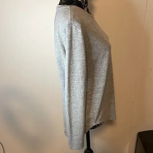 RD Style  Gray Heather Long‎ Sleeve Drape Back Size Medium