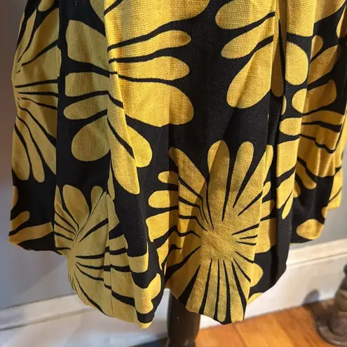 I.N.C. Floral Black and Yellow Bubble