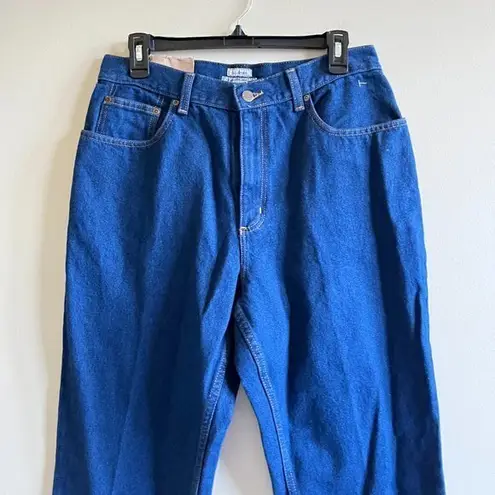NEW L.L. Bean Original Fit Jeans High Waist Relaxed Loose Womens Size 12… Blue