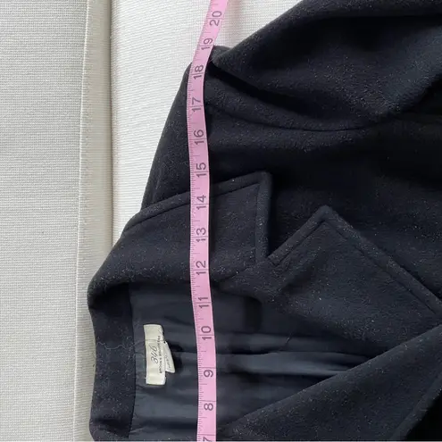 346 Brooks Brothers Black Wool Cashmere Blend Peacoat Coat Size Medium Preppy
