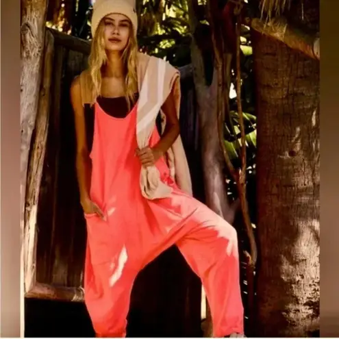 Free People Movement FP Movement by Free People Hot Shot Onesie in Hot Watermelon