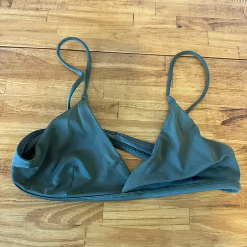 Left On Friday Green Bikini Top Size L