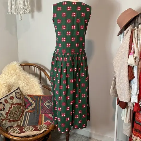 None Modest Handmade quilt inspired midi dress