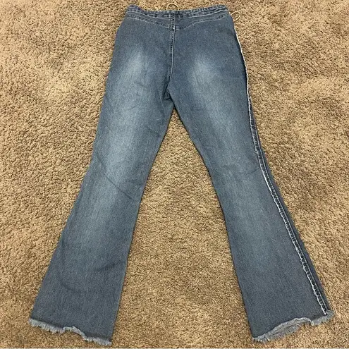 Vintage Y2K Younique Suede Lace Up Jeans Size 4