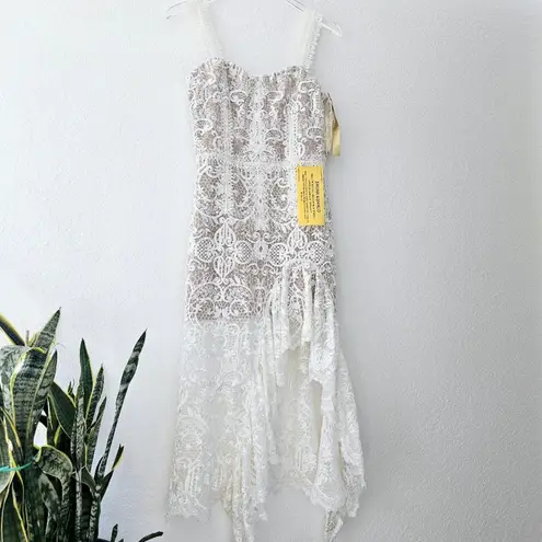 Bronx and Banco Tiffany Blanc Dress White Lace XL New with Tag