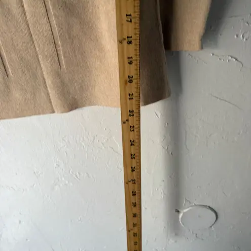 Indigenous Vintage 90s Square Neck Knit Sweater Top Beige Organic Cotton L Tan Size L