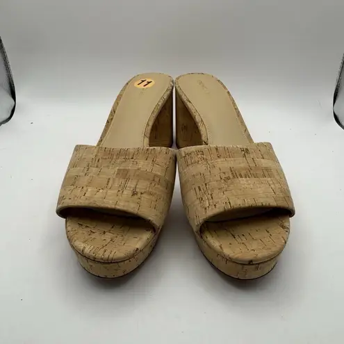 Veronica Beard Dali Platform Sandal Natural Cork Women's Size 11 M VERO CUOIO