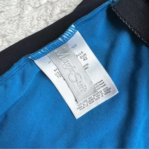 Magicsuit Miraclesuit Venus Tankini Swim Top 12 Blue Colorblock Beach Slimming