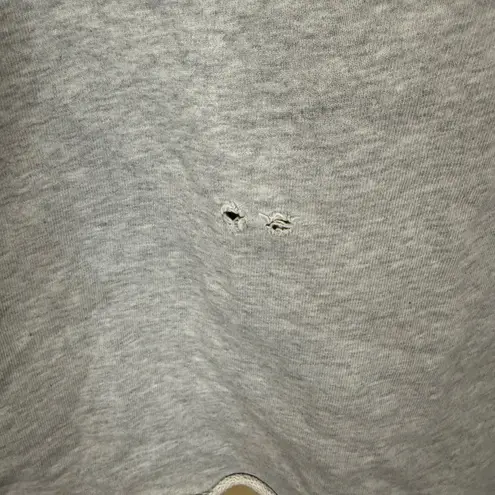 Frank & Eileen Flawed Anna Long Sleeve Capelet Sweatshirt Cotton Gray Size Small