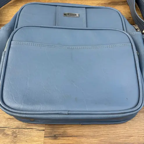 Samsonite Blue Silhouette Soft Carry On Luggage Bag Vintage Travel