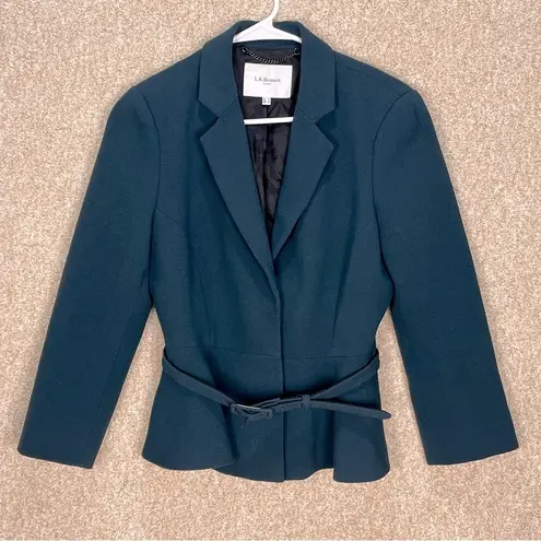 LK Bennett Imperfect London Women's belted notch blazer lined size 6 fall blazer - Image 1