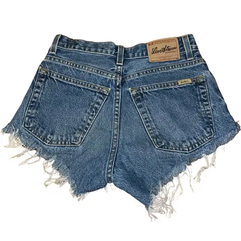 Levi's Vintage Levi’s x RUNWAYDREAMZ Studded Jean Cutoff Shorts