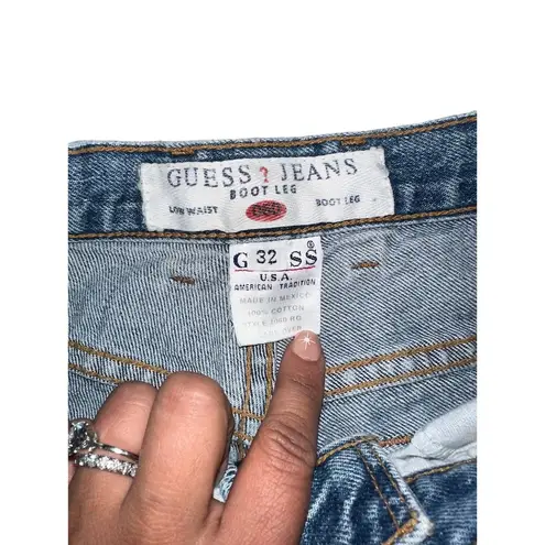 Guess Vintage  Boot Let Low Waist Mom Jeans Size 32