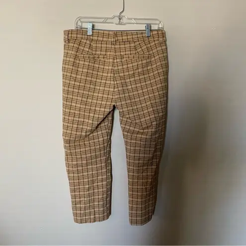 Liverpool Jeans Company Liverpool Yellow Plaid Printed Pattern Kelsey Knit Trouser