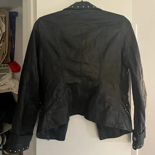 la coalition Leather Studded Jacket