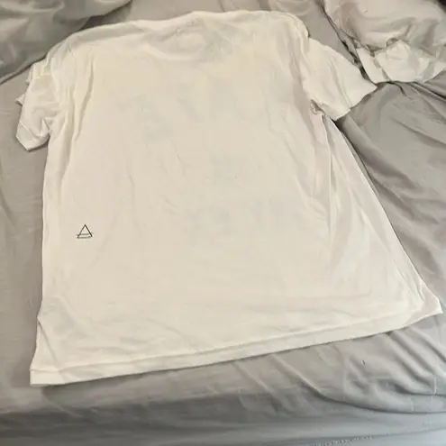 Eleven Paris Life is a Joke  White Tee with blue velvety letters Kate Is My Ex L