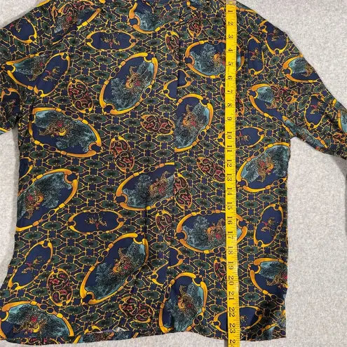 Pendleton Vintage Petites Equestrian Horsebit Long Sleeve Blouse Size 4