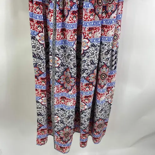 L'Agence Teresa Boho Babushka Floral Paisley Print Maxi Dress XS