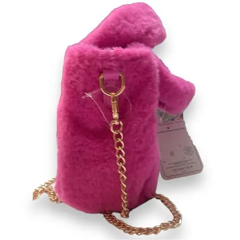 Barbie & Skinnydip London Collaboration Pink Furry Crossbody RARE Purse Bag