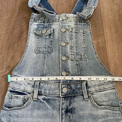 Eunina Elle Shortall XS denim jean shorts overalls