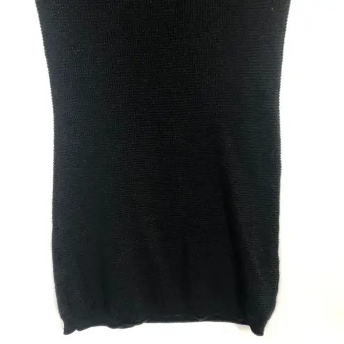 Mossimo Waffle Knit Rockabilly Pinup Emo Edgy Gothcore Tunic Sweater Juniors M Black Size undefined