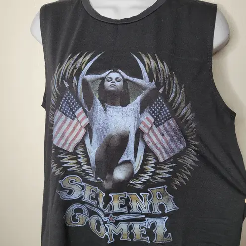 Selena Gomez  Black Muscle Tank Top Size XL