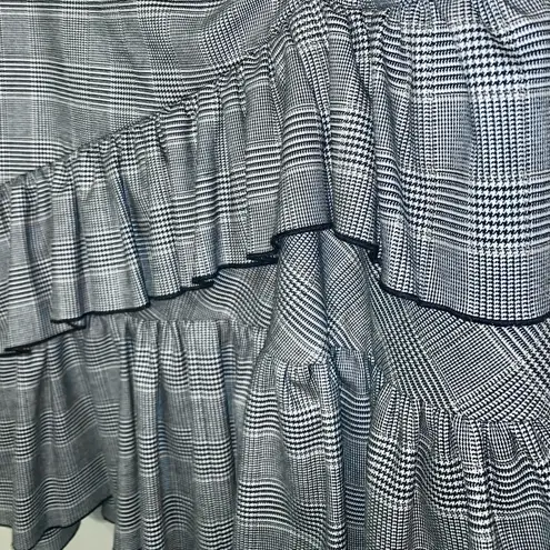 Club Monaco Ruffle gingham/plaid Pru Skirt