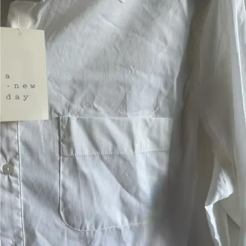A New Day  Crisp White Collared Shirt