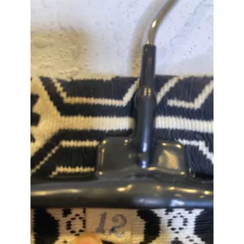 Vintage Guatemala Indigenous Blazer Buttons EUC Sz M Women’s Tribal Black Cream Size M