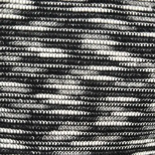 Ellen Tracy open front cardigan black and white woven cotton blend size M