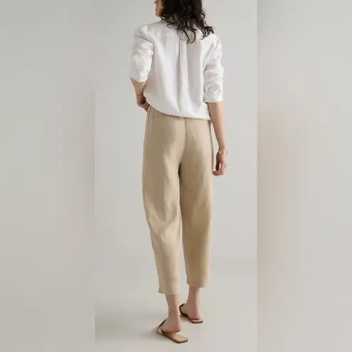 Quince European Linen Pants Driftwood Beige Khaki Size XS