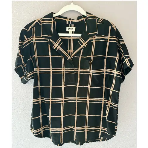 Pact Sunset Gauze Organic Cotton Popover Top Size Medium