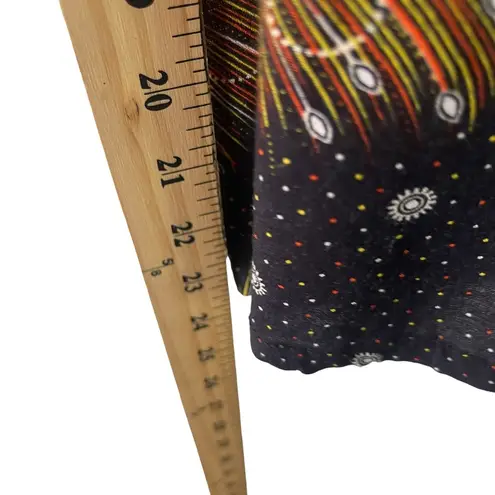 Festival Women's Size XS Blue Printed Harem Bohemian Hippie Pants Black