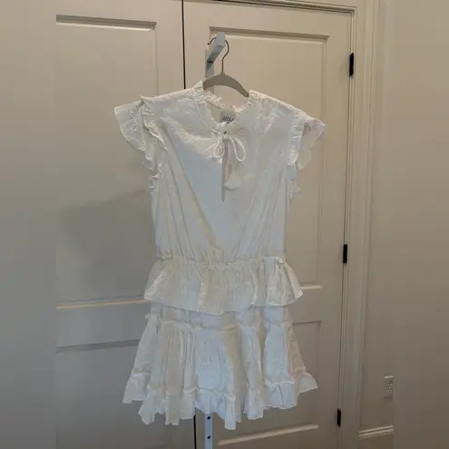 MISA Los Angeles Iliana white eyelet dress