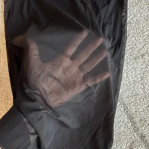 La Perla Vintage Studio Sheer Black Lace Chemise Slip 1990s Italian Lingerie