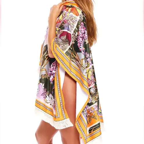 Agua Bendita Delahila Suki Poncho Towel Caftan NWT Size U, One Size Fits All