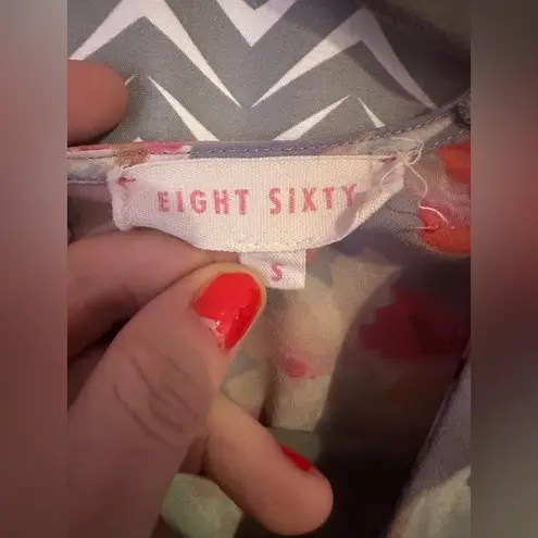 Eight Sixty | Floral Drawstring Mini Dress, Size S