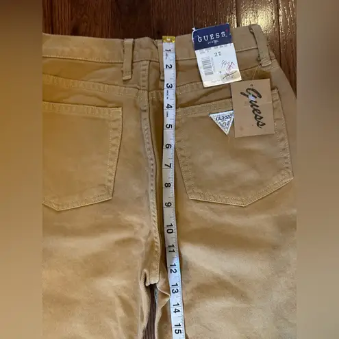 Guess by Marciano NWT Vintage Guess Jeans Sz. 26/27 High Waist Straight Leg Denim Tan Fall Style