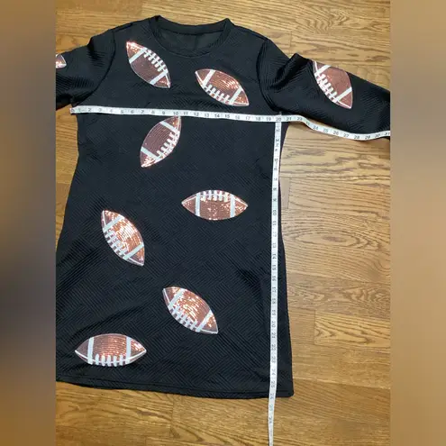 Sequin Football Dress. Size Medium Black