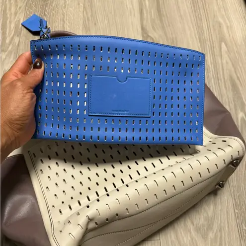 Reed krakoff atlantique perforated tote Tan