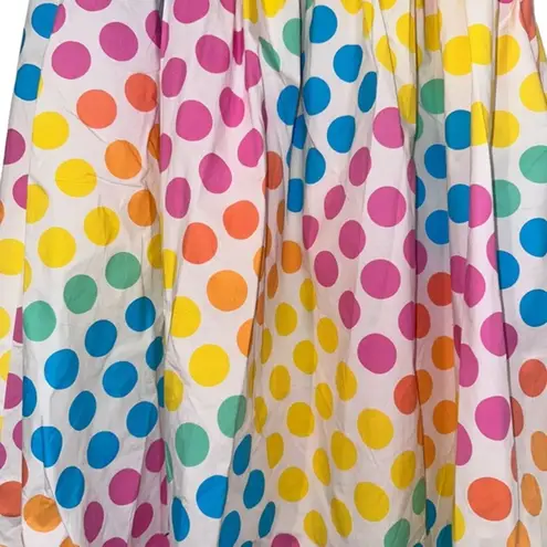 Dapper day for Tatyana Disney Gloria Dot candy print pleated skirt size Small White