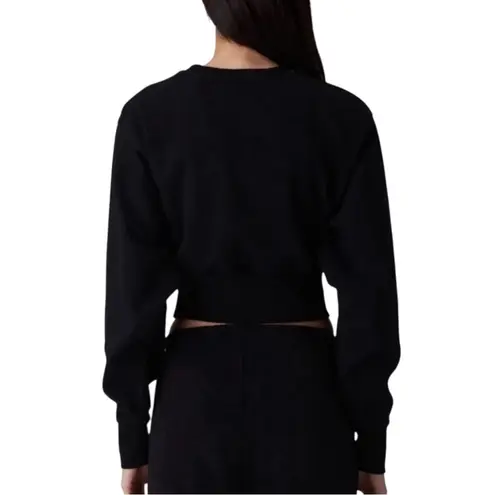 Talentless Dolman Black Cropped Crewneck Sweater XS