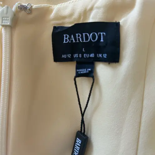 Bardot Gold Asymmetrical Sundress Spaghetti Strap