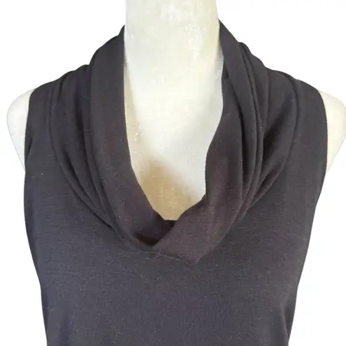 Robbie Bee Signature by black sleeveless cowl neck stretchy tank top size 4