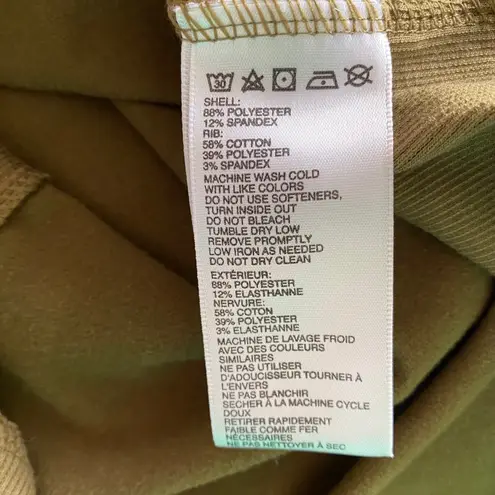 Without Walls Cropped Army Green Full Zip Hoodie Size M