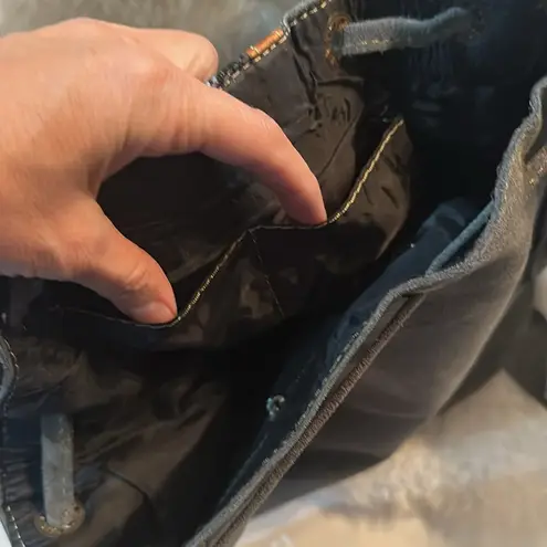 Dydaktik Gray and Brown Suede Women's Bag