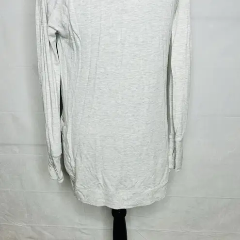 Athleta  Pranayama Restore Wrap Open Cardigan Sweater Heather Gray Sz XXS