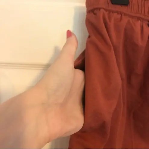Evereve Sundry Sunday Skirt Bungee Drawstring Terracotta Rust Orange Size Medium
