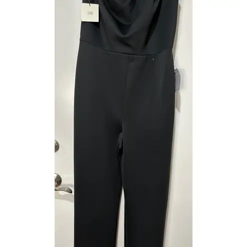 Tadashi Shoji SHO by Beaded Appliqué One-Shoulder Jumpsuit Size XL NWT